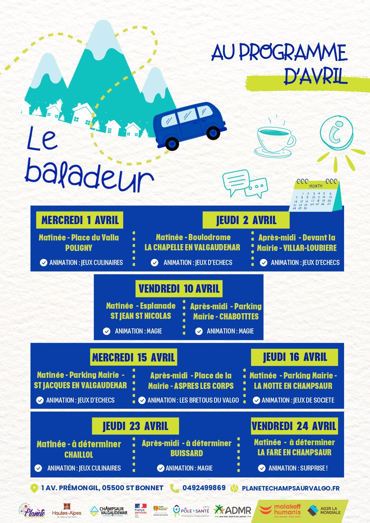 Liste des passages